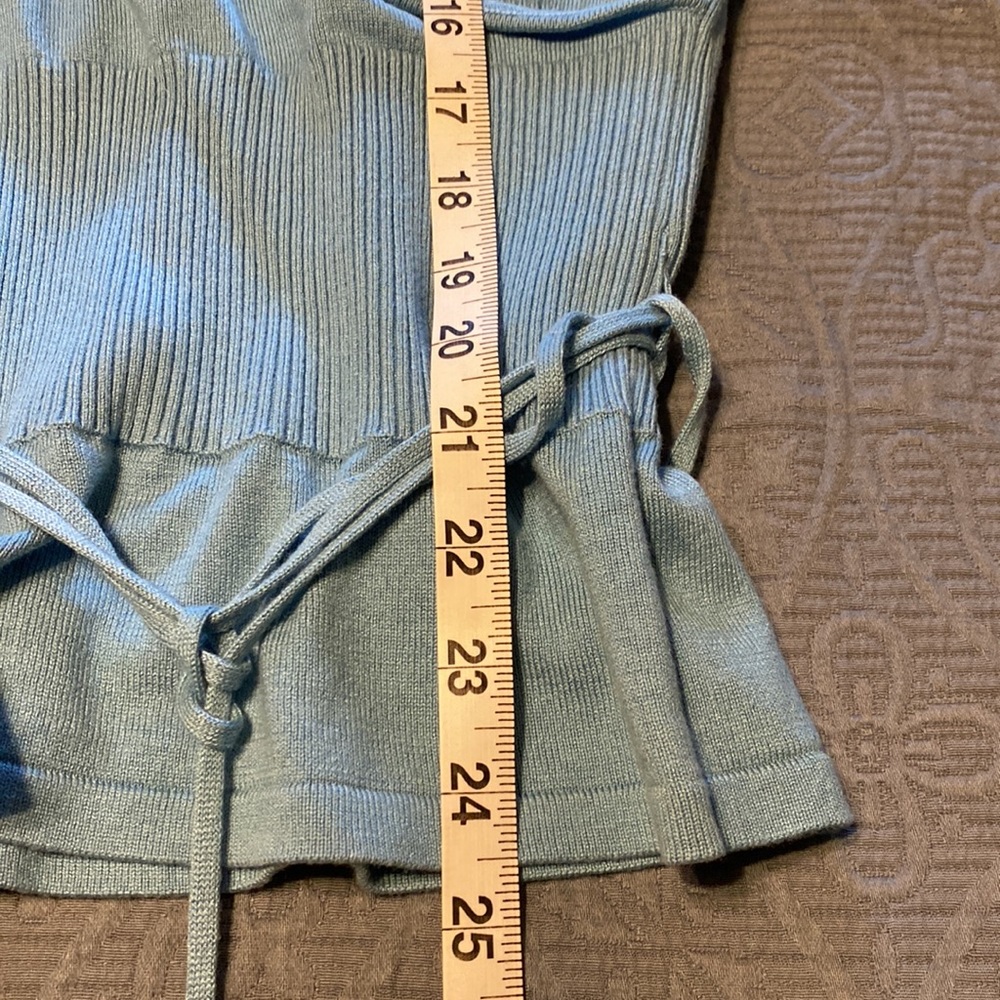 NWT Ann Taylor surplus sleeveless sweater in dusty blue - Picture 5 of 7